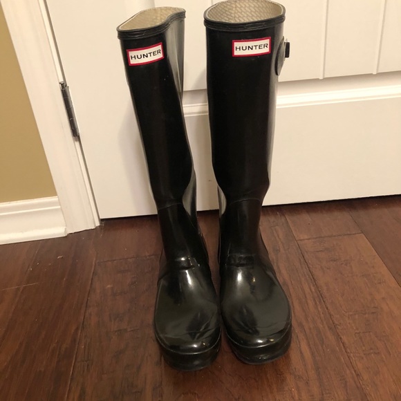 Hunter Shoes - Hunter Rain Boots. Original Tall Gloss. Size 10.